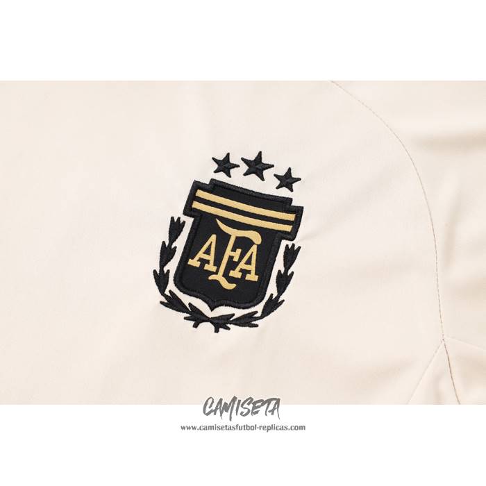 Chandal del Argentina 2024-2025 Manga Corta Amarillo - Pantalon Corto